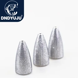 DNDYUJU 10pcs Texas Rig Set Jig Head Lead Deep Water Bullet Shape 2g 3.5g 5g 7g 10g for Soft Lure Bait Texas Fishing Accessories