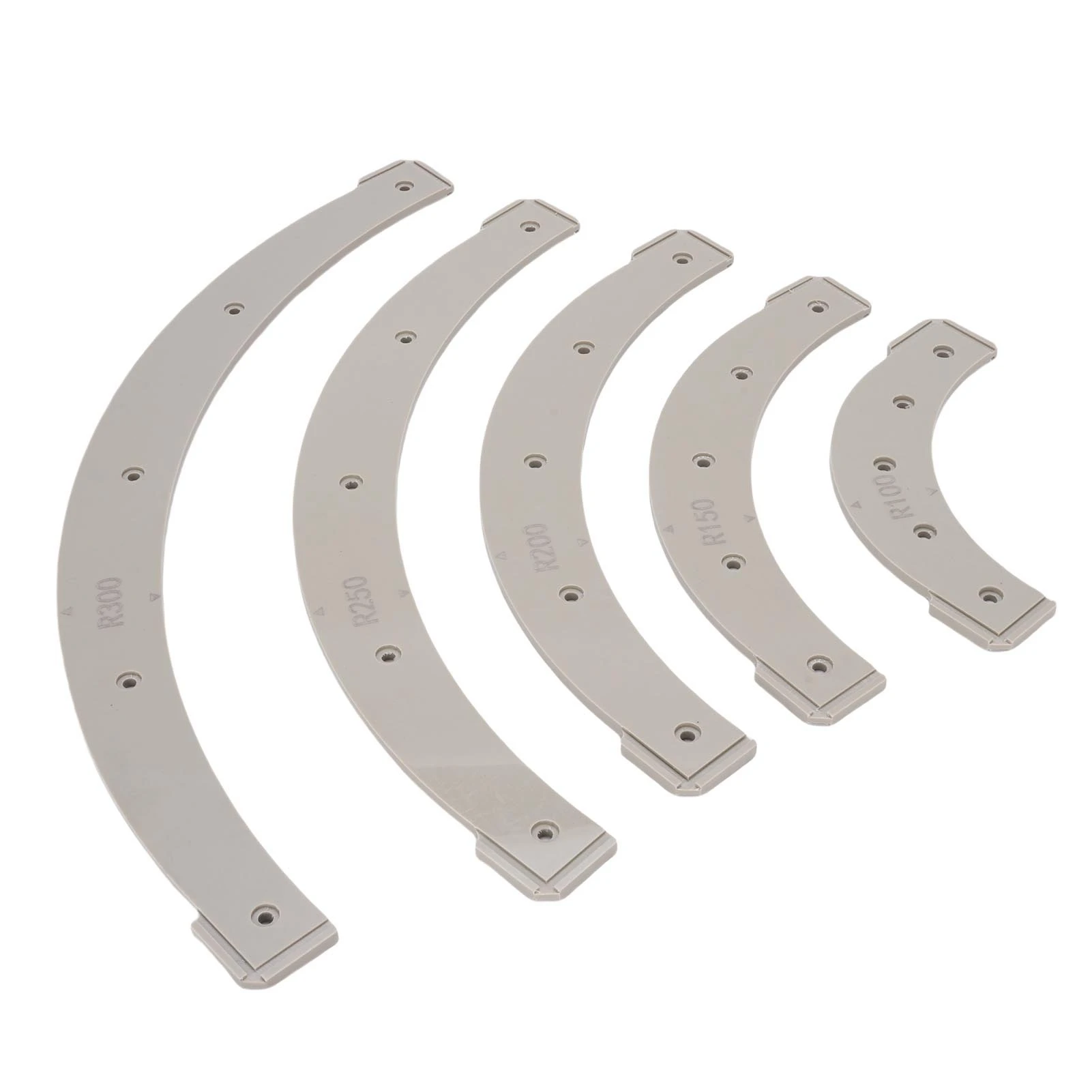 5Pcs Router Corner Radius Templates R100 R150 R200 R250 R300 Removable Jig Set for Woodworking Cabinet Edge Routing