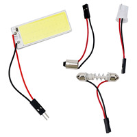 Car Interior Ceiling LED Light Panel 6000K White COB LED Light Panel With Light Adapter For Car Interior Ceiling 16/24/36/48 LED
