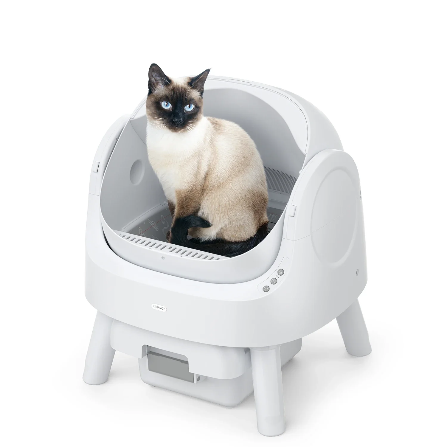 

PETPIVOT Reliable Pet Sitter Self Cleaning Litter Box for Bentonite litter sifing litter box