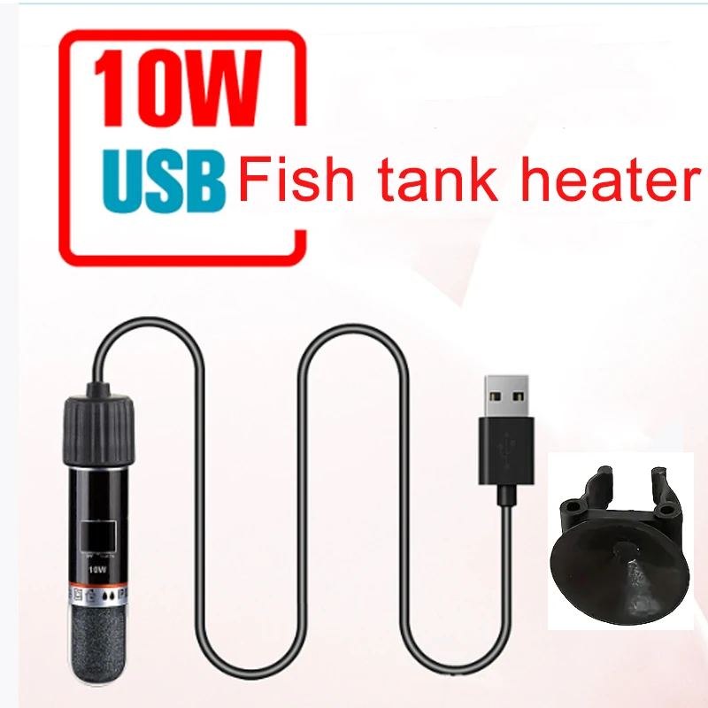 Tauchheizung für Aquarien, konstante Temperatur, sicher und explosionsgeschützt für Süßwasser- und Meeresaquarien, 10 W, 5 V