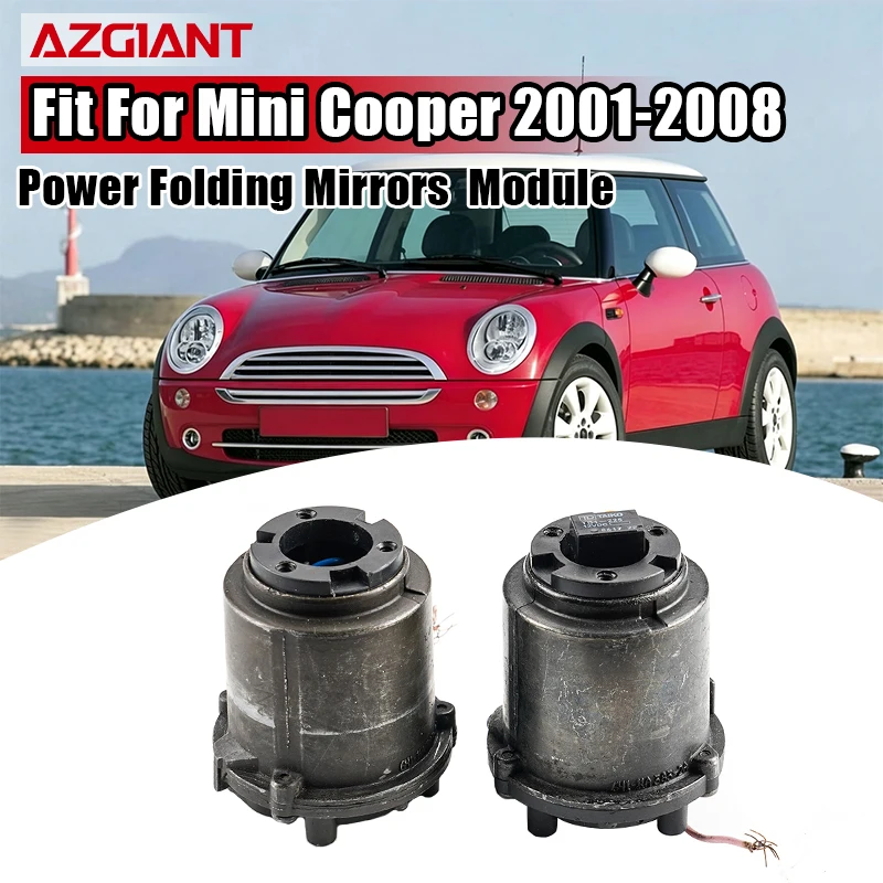 AZGIANT Car Side Mirror Fold Actuator Left Right Auto Fold Retract Extend Direct Replacement For 2001-2008 Mini Cooper