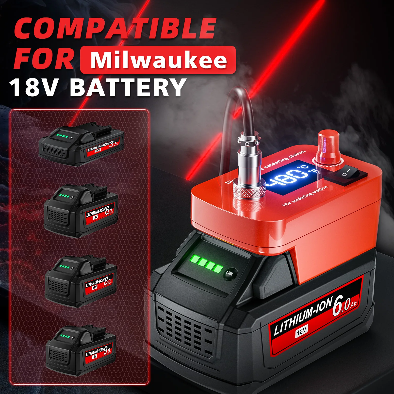 Cordless Soldering lron For Milwaukee M18 Battery Electric Welding Kit Quick Heating 60W PCB Repair Power Tool For Home DIY