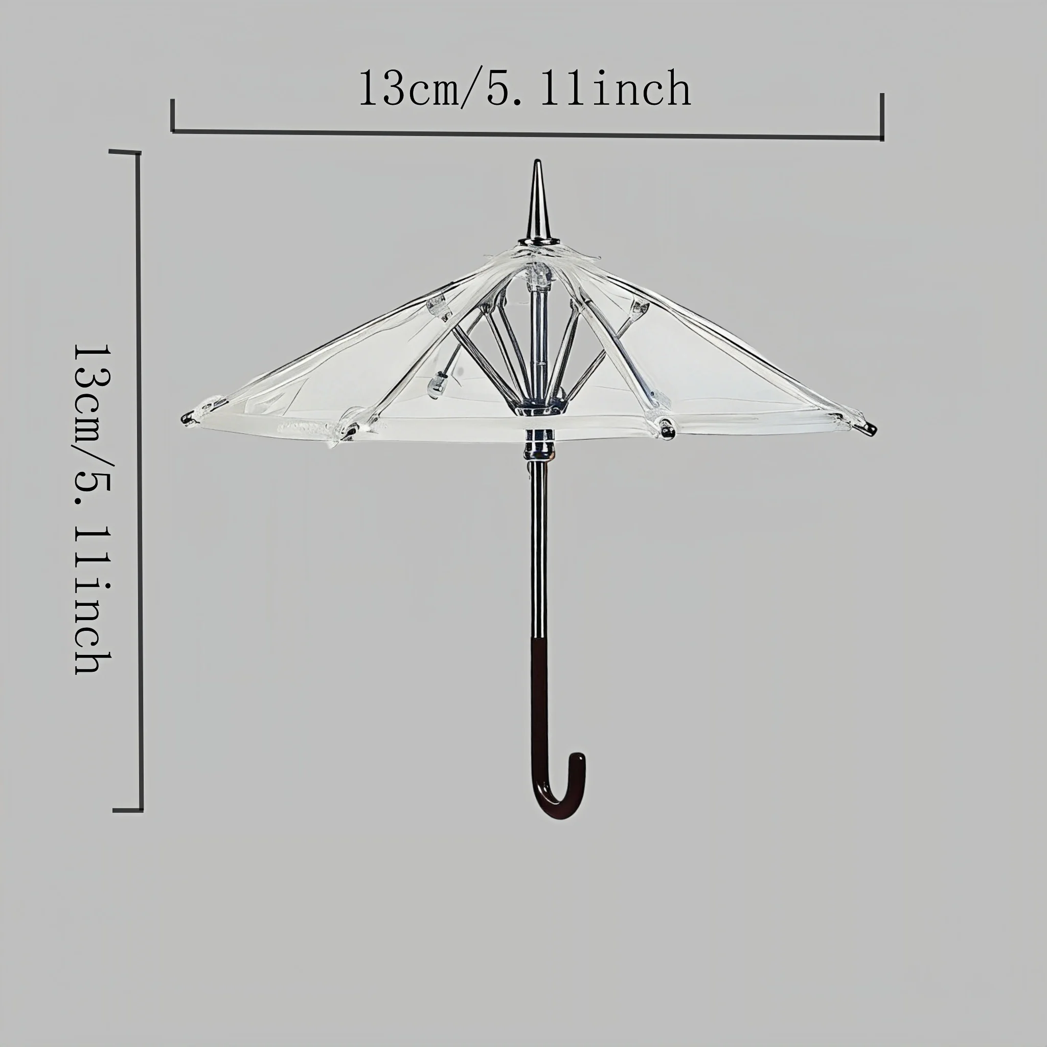 Limited Stock 1/12 Scale Ultra Mini BJD Umbrella Brown Handle Tiny OB11 Doll Photography Dress Up Props Not for Human Use