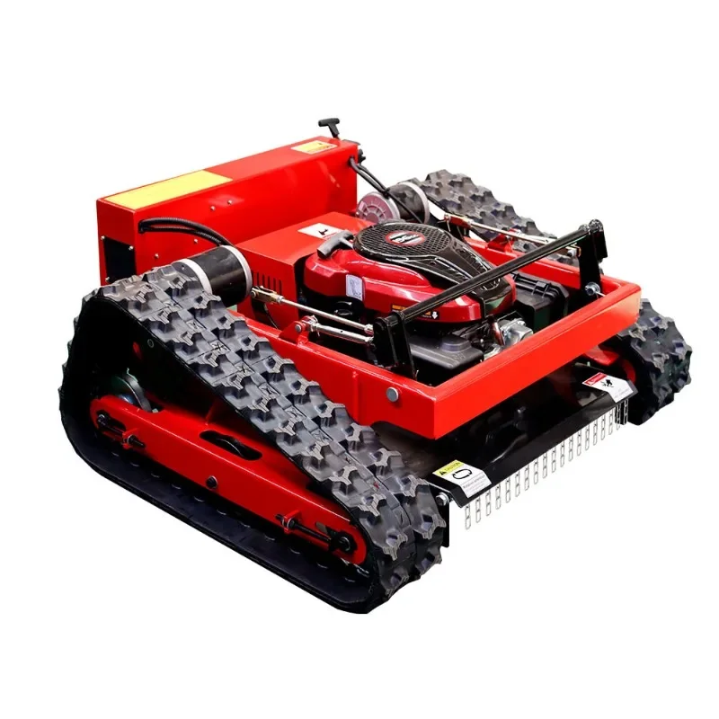 High-power fuel lawn mower, remote control crawler lawn shredder