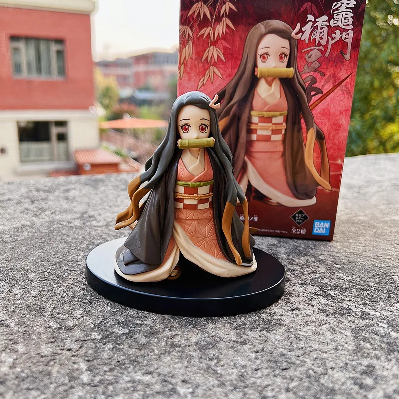 BANDAI Anime Demone Slayer Kimetsu No Yaiba Kamado Nezuko Figure Statua in PVC Modello Bambole Da Collezione Ornamento Giocattoli Regali per I Bambini