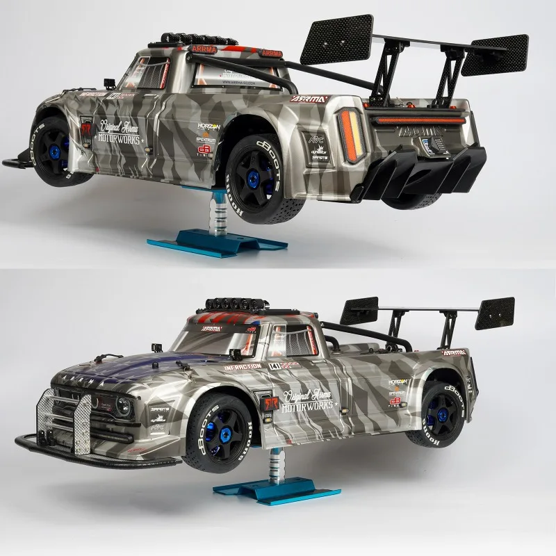 

1/7 ARRMA Infraction Pure Carbon Fiber Upgrade Parts Ki - Rear Wing Front Lip Spoiler Side Skirts Lightweight Hard RC Body Parts