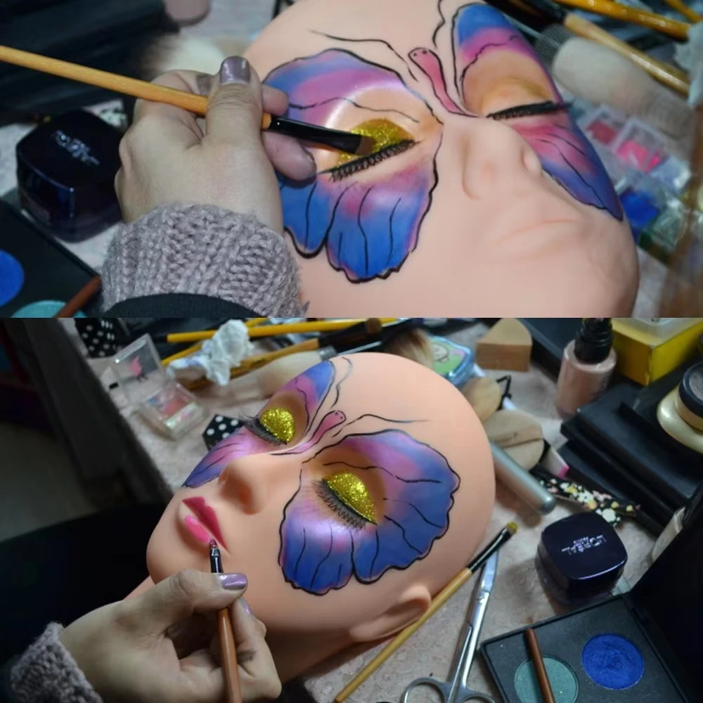 

Косметологический манекен, голова куклы, мягкие полулысые силиконовые головки для массажа посадки ресниц или практики макияжа, массажа