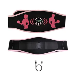 108cm Abdominal Muscle Trainer Smart Abdominal Toning Belt Fitness Abdomen Massager Muscle Toner For Women Men USB Recharge