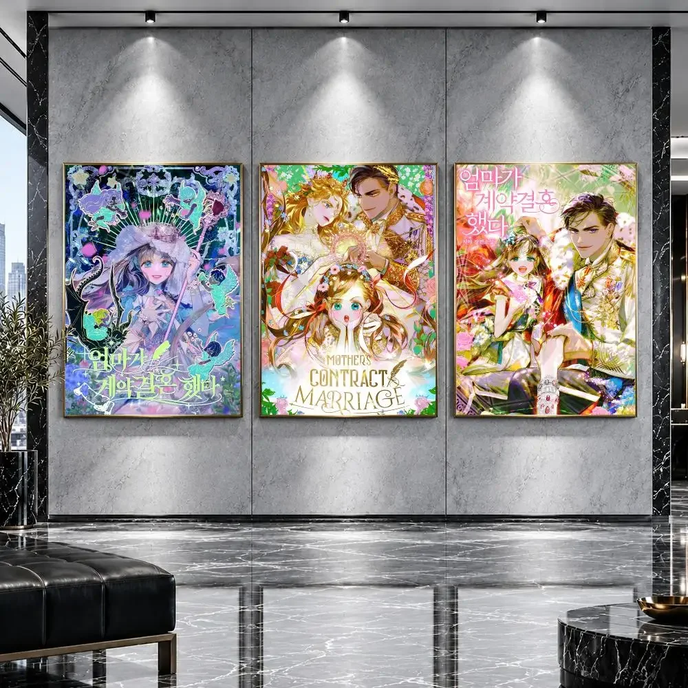 comic Mother’s Contract MarriageWEBTOON Poster HD Printing Premium Luxury Style Wall Art Home Decor For living room Gift