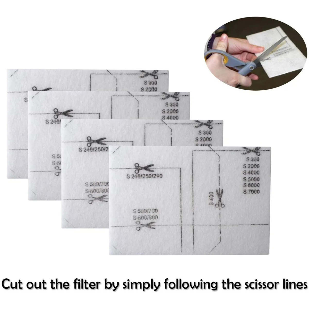 فلتر هواء نظيف للمكنسة الكهربائية المعقمة ، فلتر حصيرة ، 3944711 ، حزمة من 8 ، 6713110