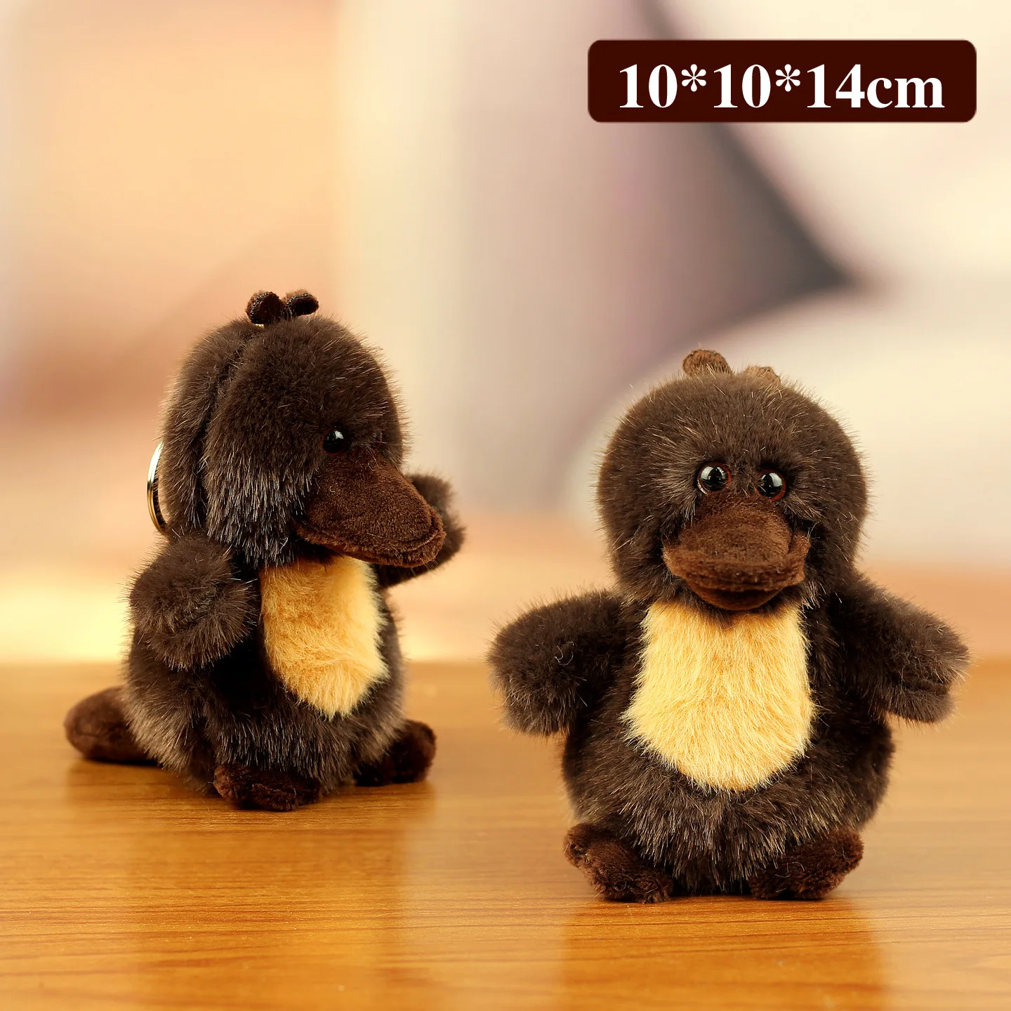 Nuevo Llavero de Peluche de Ornitorrinco, Colgante de Patito de Dibujos Animados, Juguete de Peluche Suave, Colgante para Mochila, Lindo Regalo