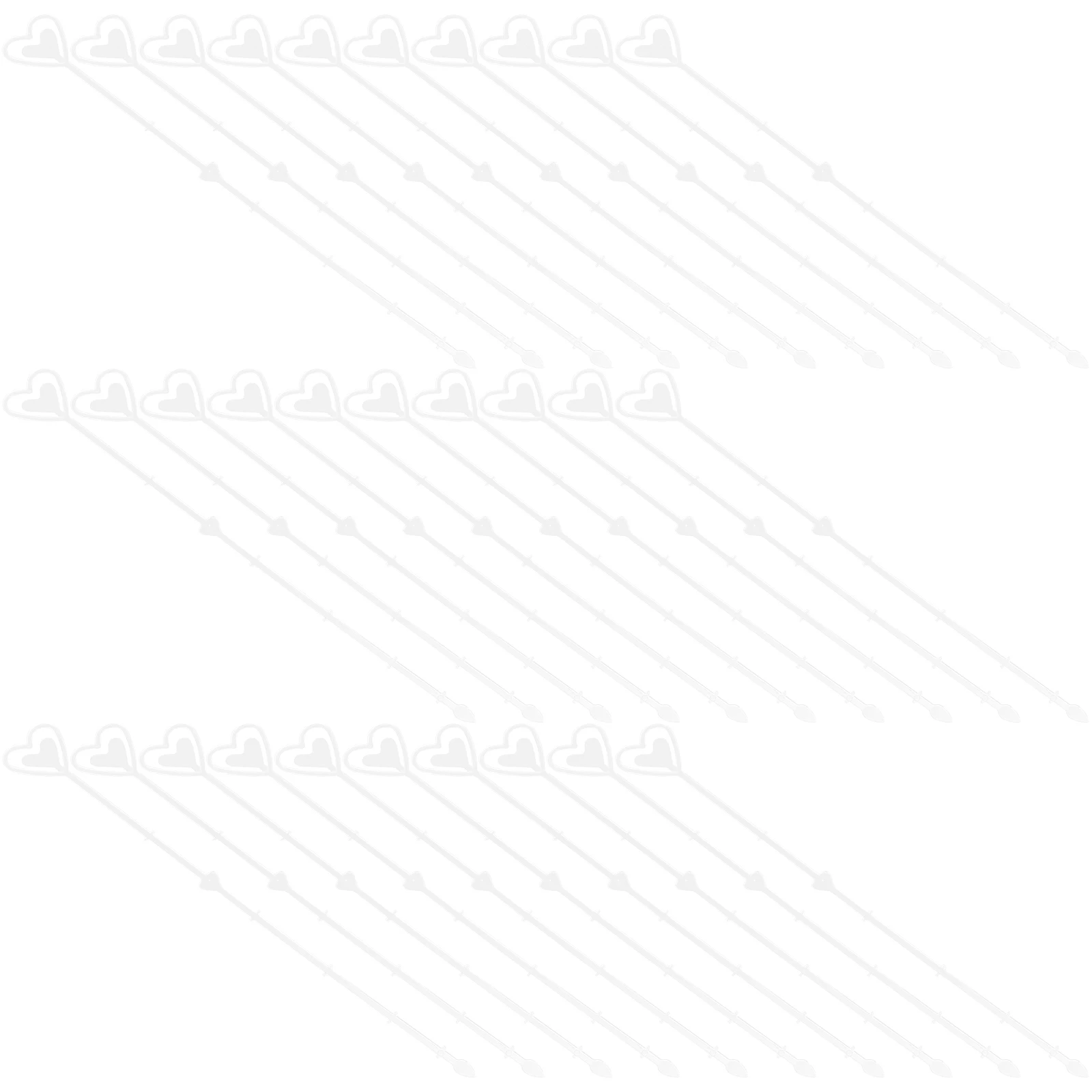 

160Pcs Floral Picks Heart Shape Flower Card Holders Plastic Bouquet Picks Floral Arrangement Supplies Wedding Decor