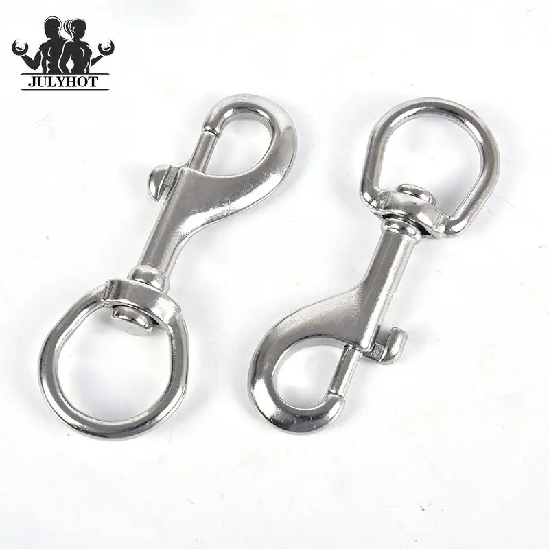 Double End Bolt Snap Hook Marine Grade Double Ended Snaps Diving Clips Key Ring & Pet Chains 65mm/70mm/80mm/90mm/100mm/120mm