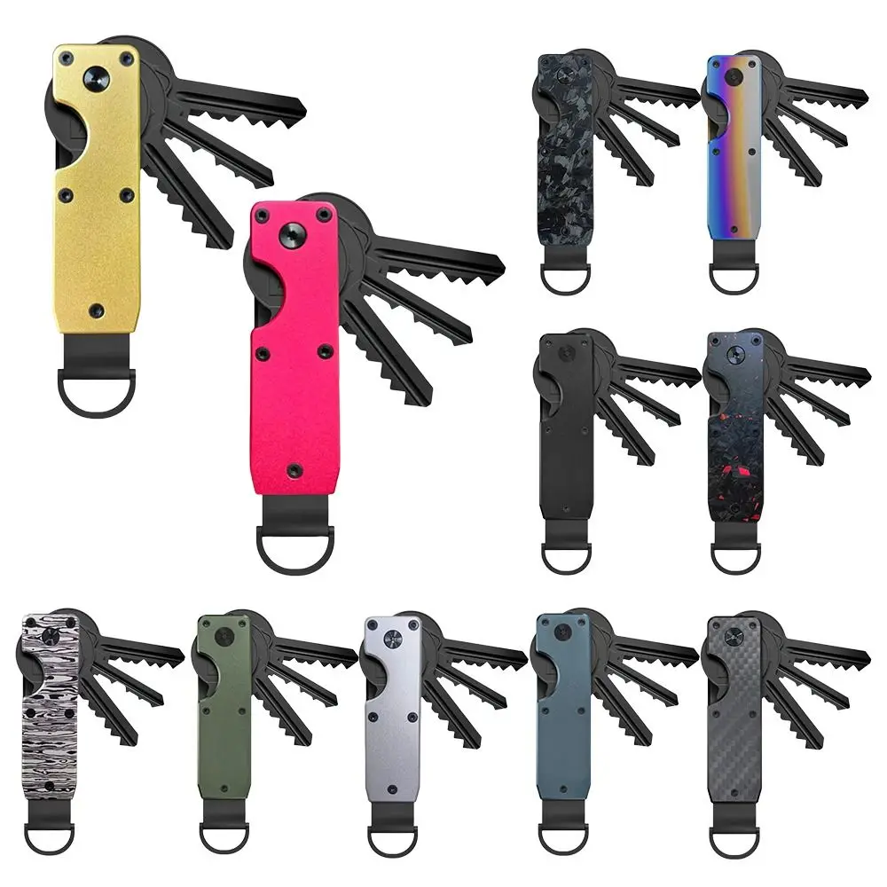 

Innovative Metal Key Organizer with Screwdriver Minimalist Key Case Holder Holds 2-6 Keys Keys Fob for Keys Less Than 6.2cm