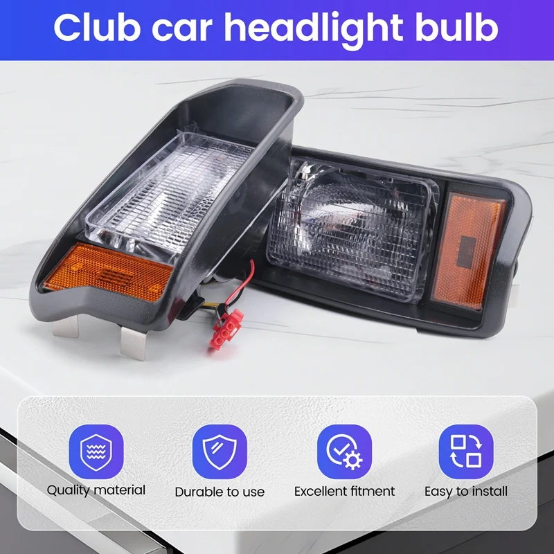 ●Golf Cart Headlights Club Car Style Light Factory Size Lights for ,Suit(Left and Right)-A57M