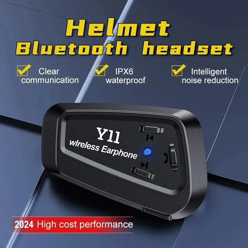 Y11 Motorcycle Helmet Bluetooth Headphones Bluetooth 5.3 Ipx6 Waterproof and Noise Reduction Integrating Main Functions