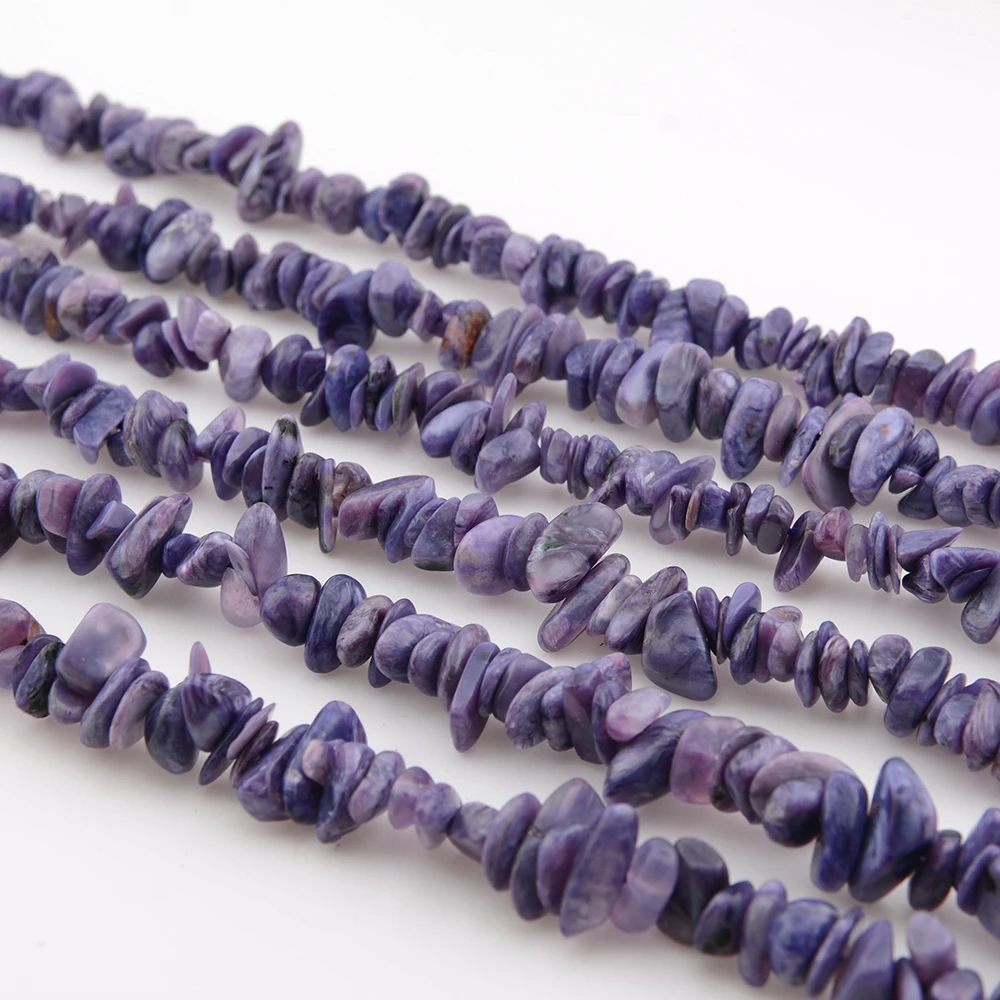 Natrural Nice Charoite Irregular Chip Beads 7mm-9mm DIY Bracelet/Necklace For Jewelry Making