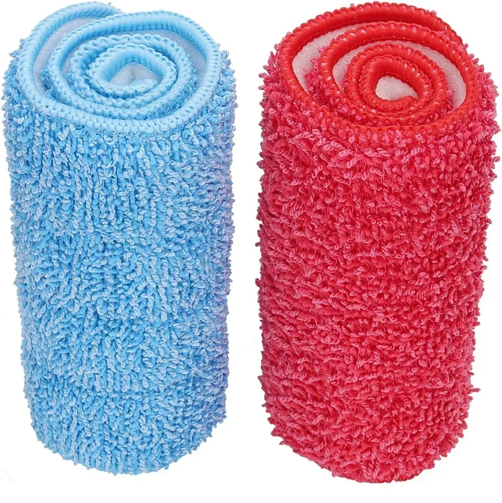2pcs Microfiber Commercial Mop Refill Pads Fit for Wet or Dry for Floor Cleaning in Kitchen/Bathroom/Hallway/School