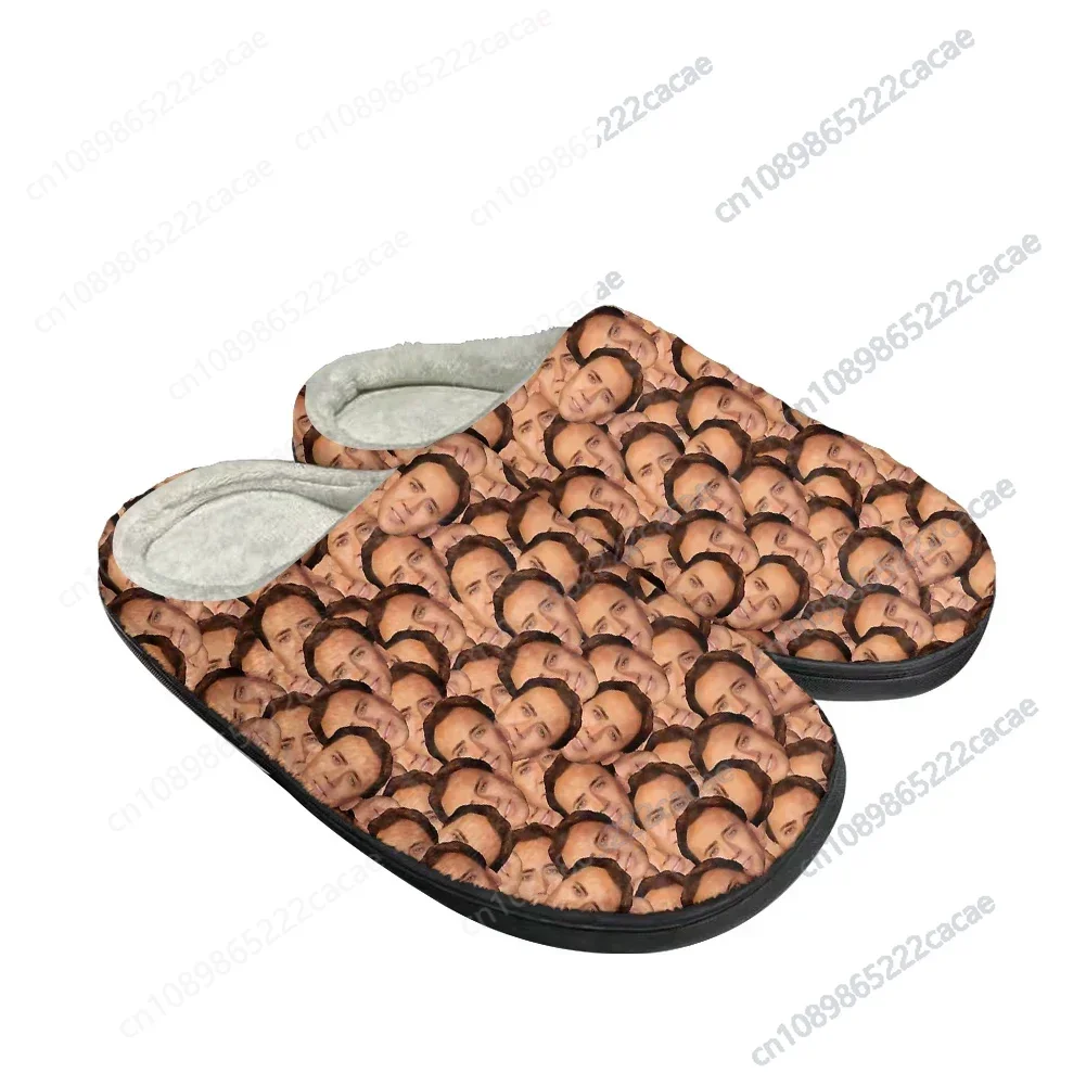 

Hot Fashion Nicolas Cage Cotton Custom Slippers Mens Womens Sandals Plush Casual Keep Warm Shoes Thermal Comfortable Slipper