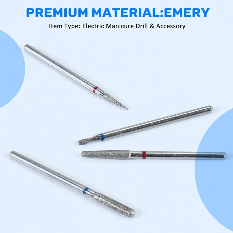 30Pc Diamond Nail Drill Bit Set Milling Cutter Rotary Burr Cutter Clean Files For Electric Manicure Machine Accessory Section