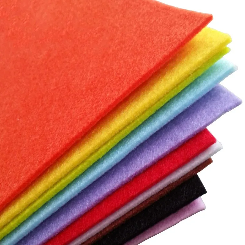 30*30/50*50cm Needlework Felt Fabric Nonwoven Sheet DIY Patchwork Sewing Dolls Crafts for Kids Scrapbooking Material 2mm Thick