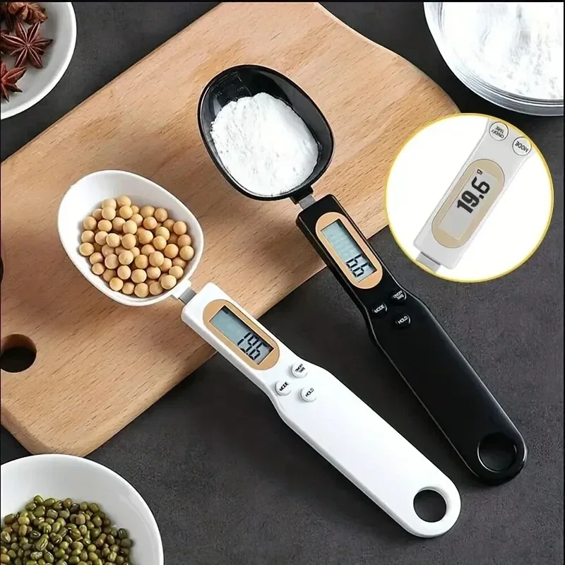 Mini Digital Spoon Scale - 0.1-500g LCD Electronic Food Scale | Kitchen Measuring Tool for Baking, Coffee & Milk