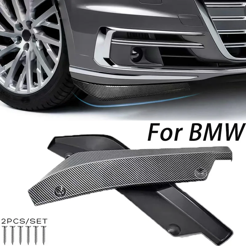 40CM Universal for BMW F30 F31 F32 F33 F22 Rear Bumper Splitter Side Spoiler Canards Diffuser Sticker Trim Cover Car Accessories