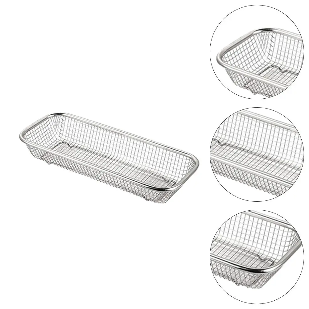 1Pcs Household Chopstick Holder Multipurpose Tableware Storage Rack Silver Rust-Proof Organizer for Forks Spoons Knives in