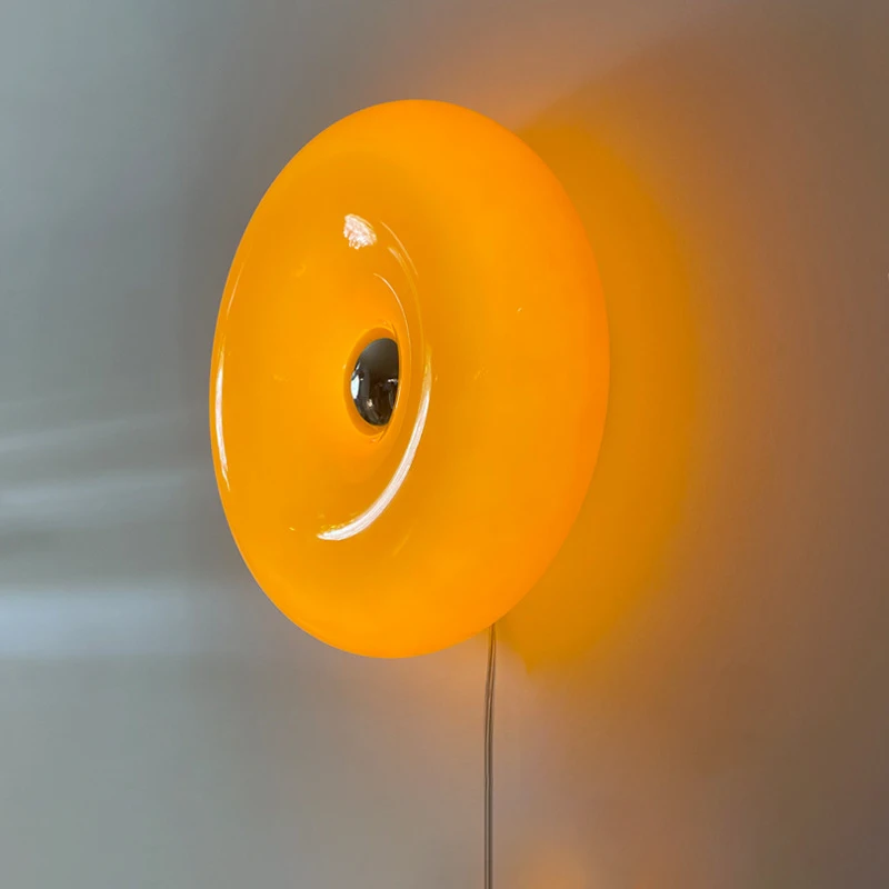 Nordic Donut Lamp Glas Smart Home Lights Oranje Muur Licht Bauhaus Tafellampen Voor Home Decor