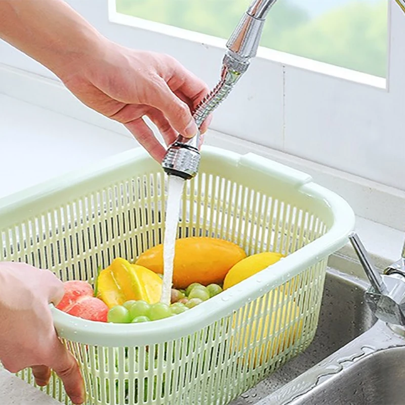 Multifunctional Rotating Adjustment Kitchen Faucet Extender Dual Mode Water Saving Pressurize Filter Sprayer Bathroom