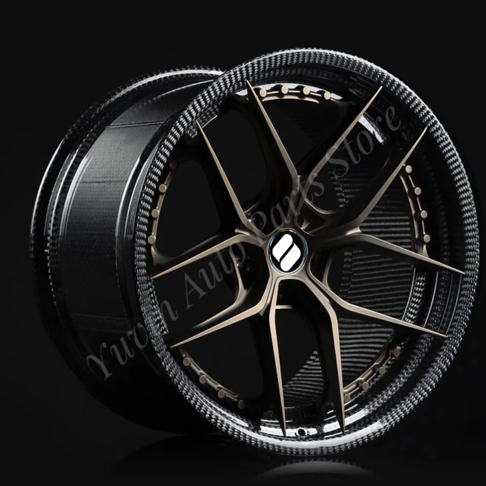 Built-to-Order Vehicle-Specific Forged Wheels Carbon Fiber 5x112 5x130 18 19 20 21 22 24 26 Inch for Racing Car Aluminum Rims