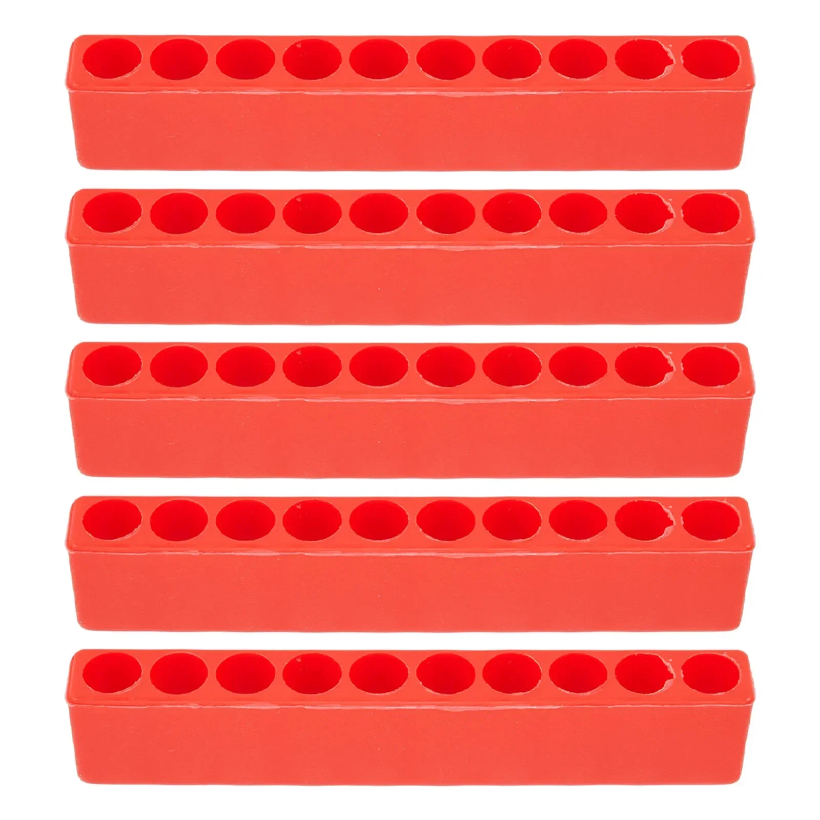 5pcs Hex Bit Holder Organizer Drill Bit Storage Milling Cutter Drill Holder 10/12 Hole 1/4 Inch Hex Screwdriver Bit Organizer
