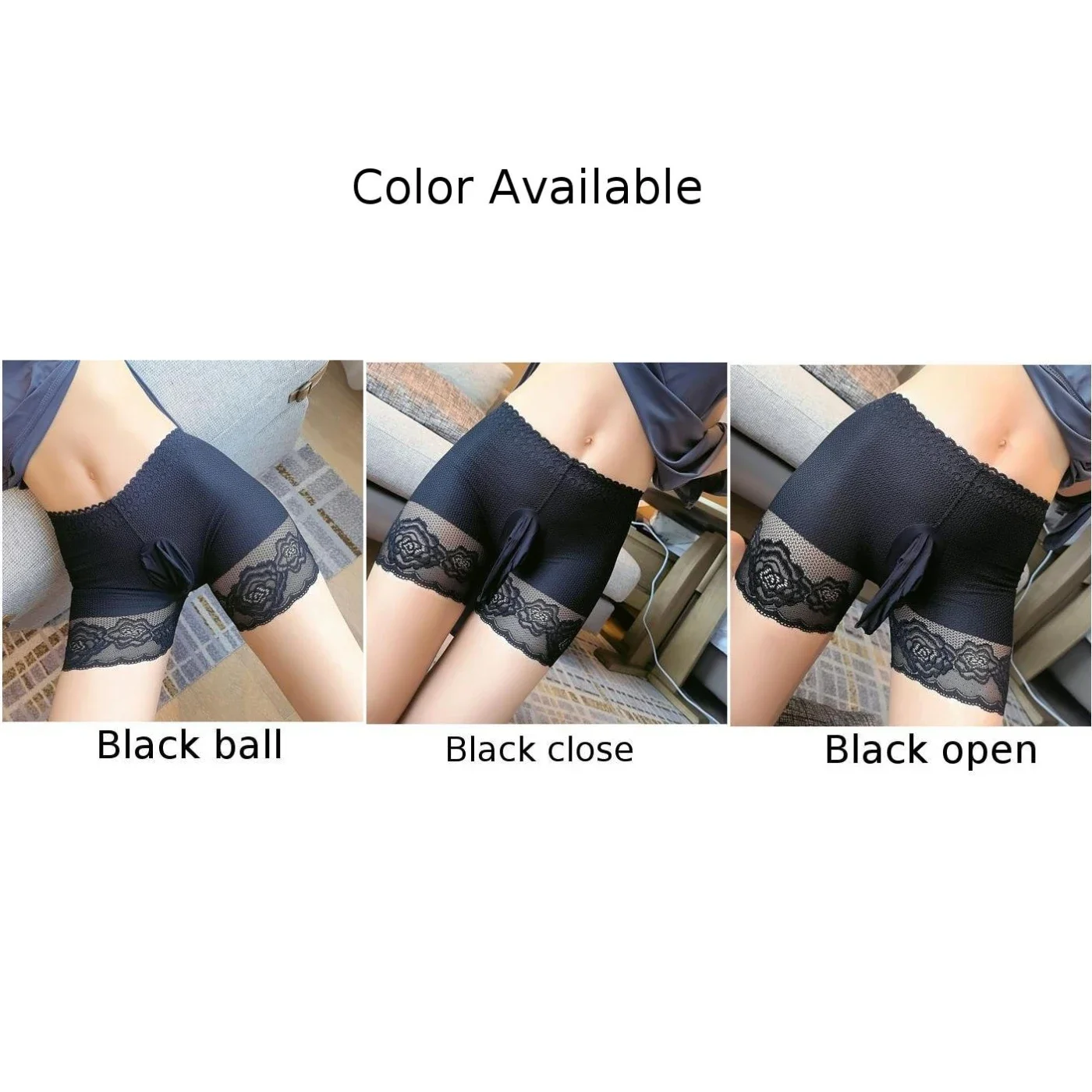 Men\'s Sexy Sissy Boxers Lace Jockstrap Pouch Cuecas Male Trunks High Waist Underwear Mesh Gay Briefs Solid Lingerie Panties