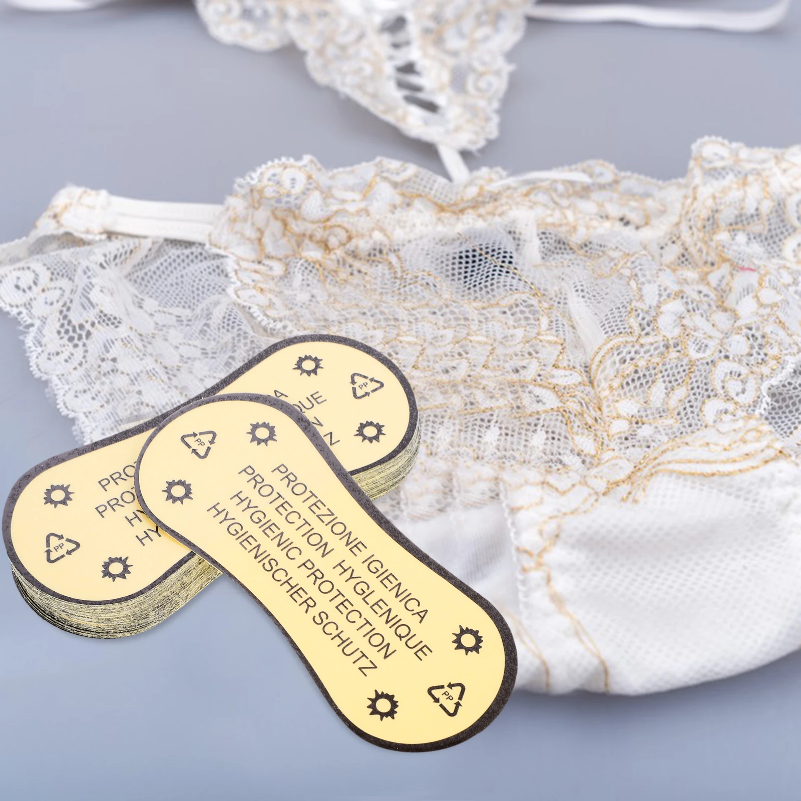 

100pcs Protective Sticker For Lingerie Adhesive Lingerie Panty Liner Strong Adhesive Reusable Swimwear Underpants Liner