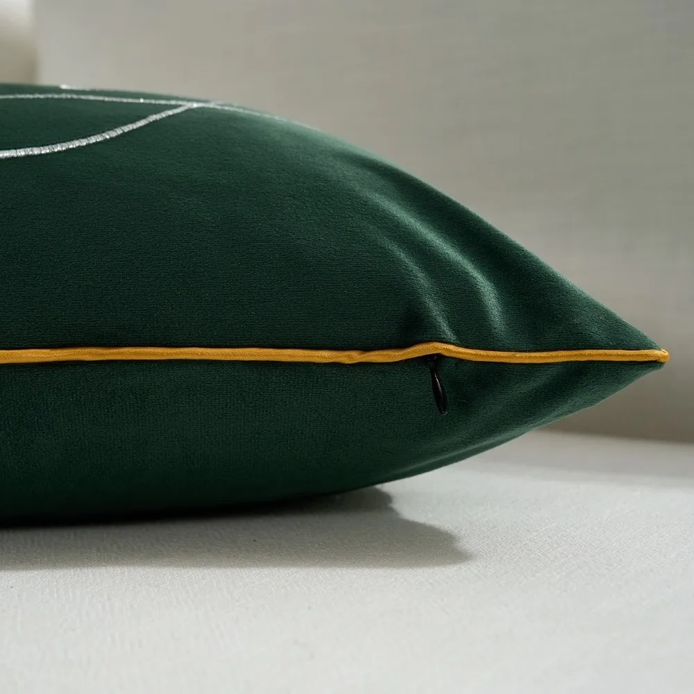 High Quality Merry Christmas Embroidered Throw Pillowcase Soft Simple Pillow Cover Cushion Case For Home Decor