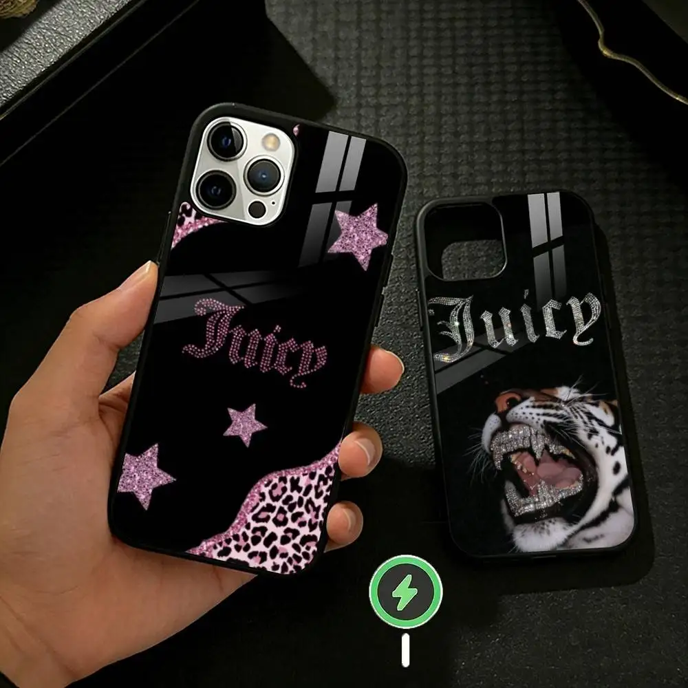 

J-Juicy C-Couture Chic Girly Phone Case For iPhone 17,16,15,14,13,12,Plus,Pro,Max For Magnetic Wireless Charge