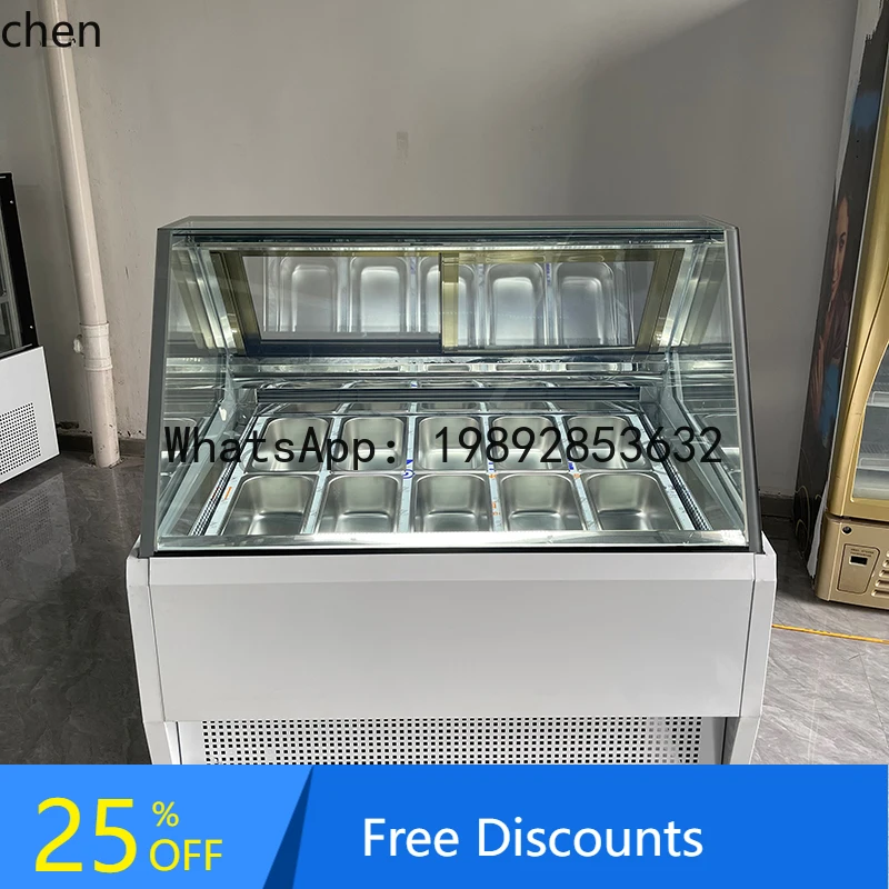 

BB ice cream rock sugar gourd thick cut fried yogurt display cabinet hard ice cream digging ball air cooler