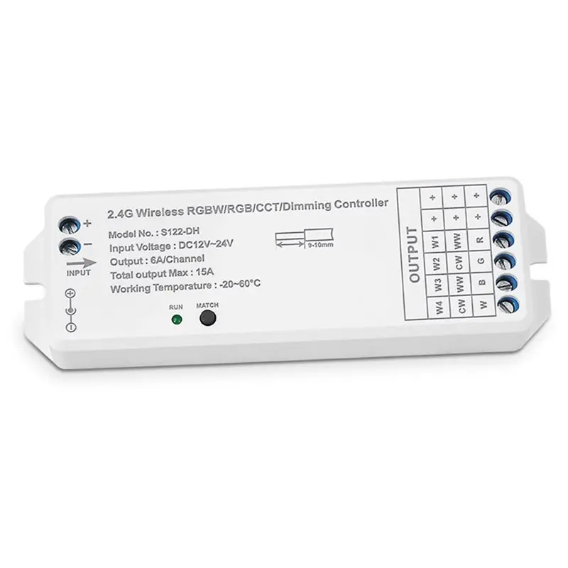 

【ПОДАРОК】Светодиодный диммер PWM 12В/24В с беспроводным пультом 2.4G для одноцветных светодиодных лент B