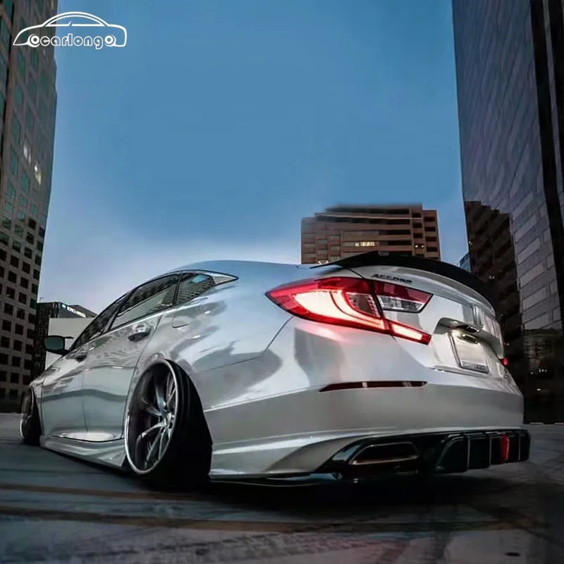 New Product 2021 Car Body Kit Front Lip Rear Lip Side Skirts CV 650 Style for Honda Accord 2016-2021 6