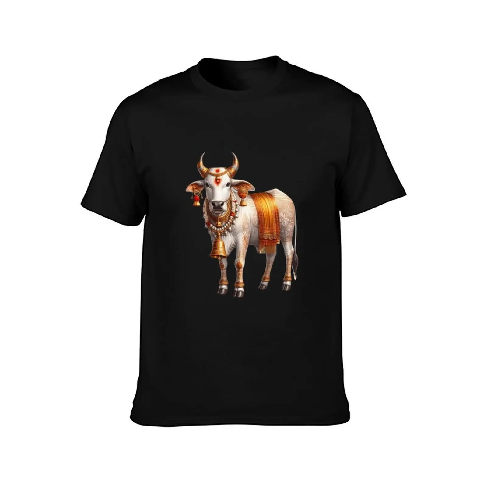 Indian Cow Decor For Rituals T-Shirt cotton graphic tees korean fashion essential t shirt t shirts for men