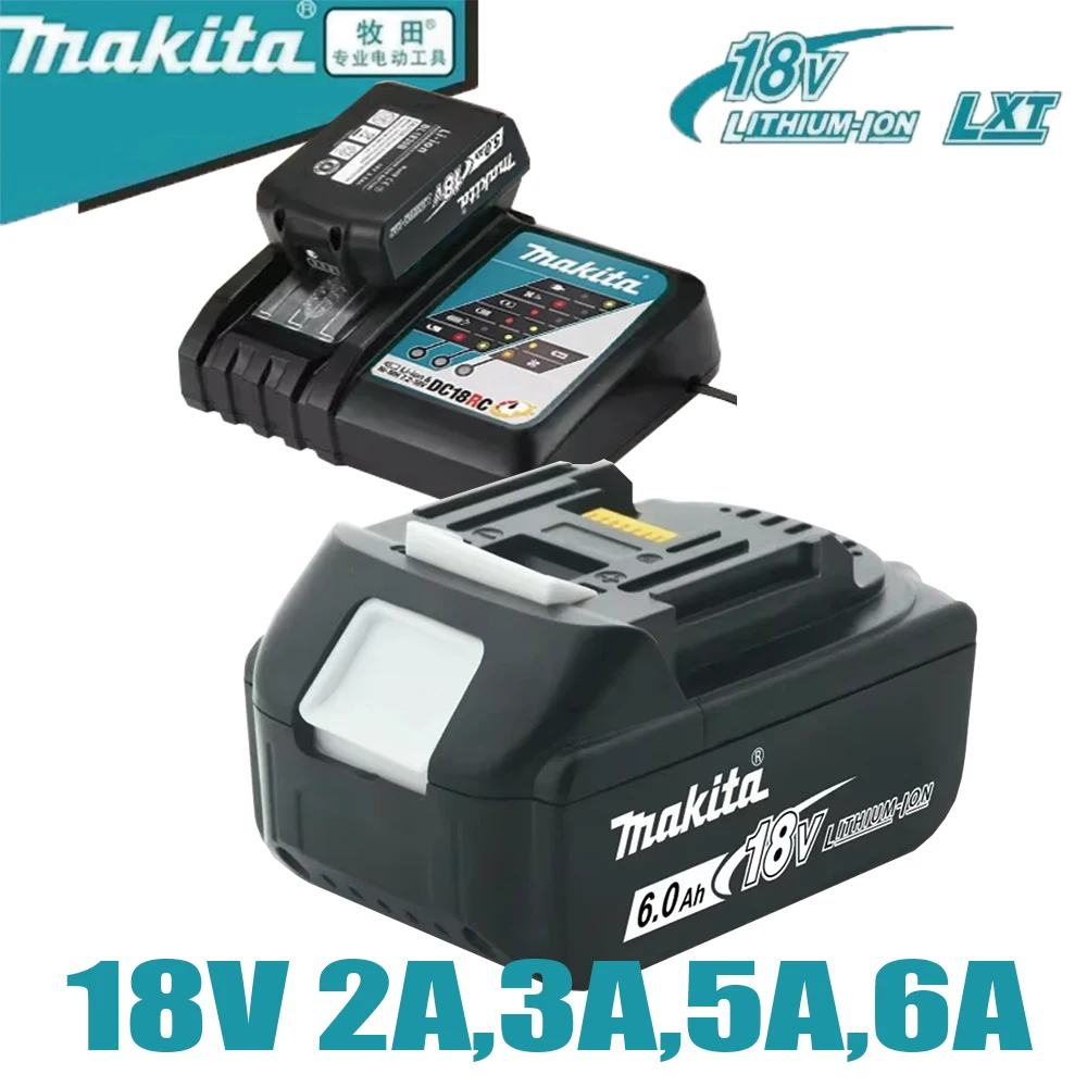 

Genuine BL1860 6AH Makita 18V Battery Power Tools Li-ion Replacement LXT BL1850 BL1840 for 18 V Screwdriver with BMS TPCELL