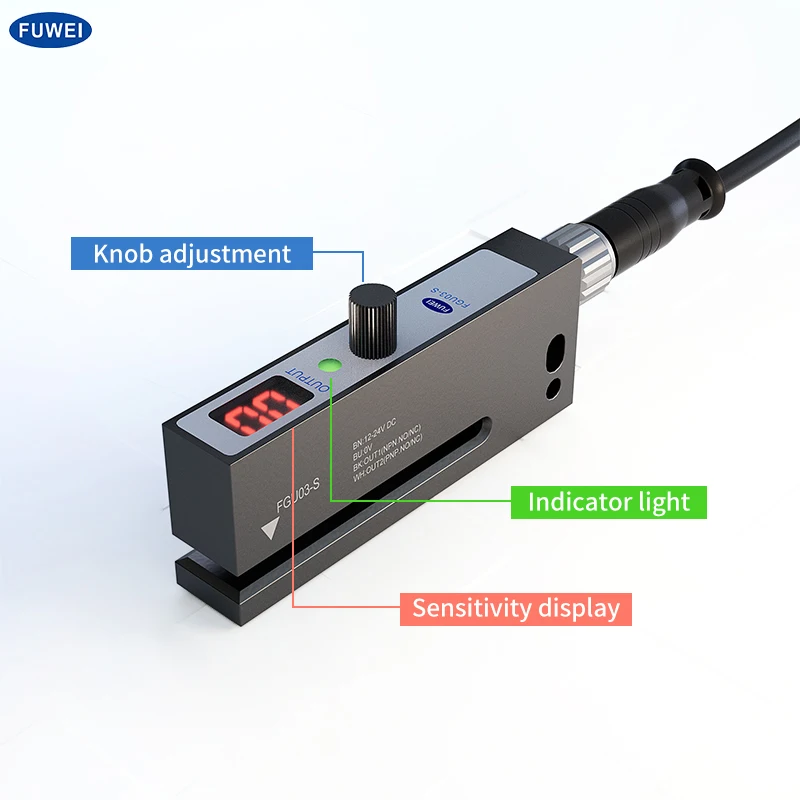 

FGU03-S M8 Slot Type Aluminum Opaque Label Sensor Self-adhesive Photoelectric Switch for Labeling Machine