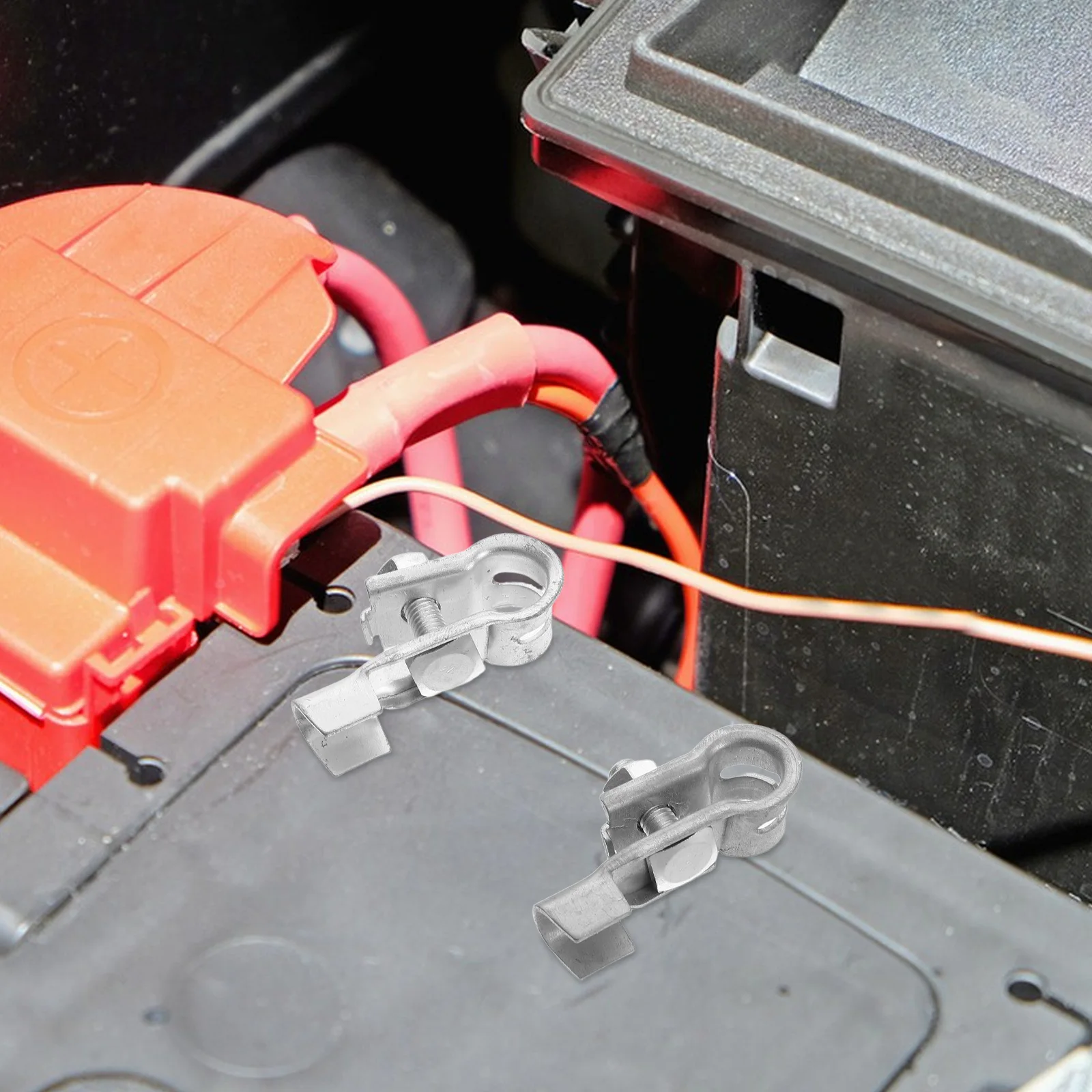 

1 Pair Copper Terminal Clamps For Car Truck Motorcycle Marine Automotive Post Connectors Universal Fit Heavy