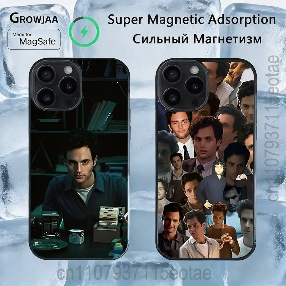 

P-Penn Badgley Magnetic Case: Compatible with IPhone 17,16,15,14,13,12,11,Pro,Max,Plus,Mini,SE4,E