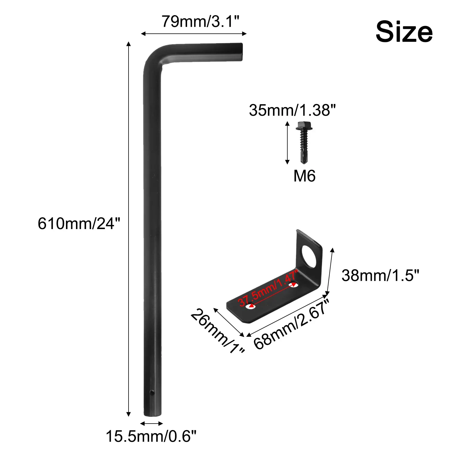 

Double Door Lock Heavy Duty Gate Drop Rod Compatible With Wooden Gates Easy Installation Process Accessory As Shown