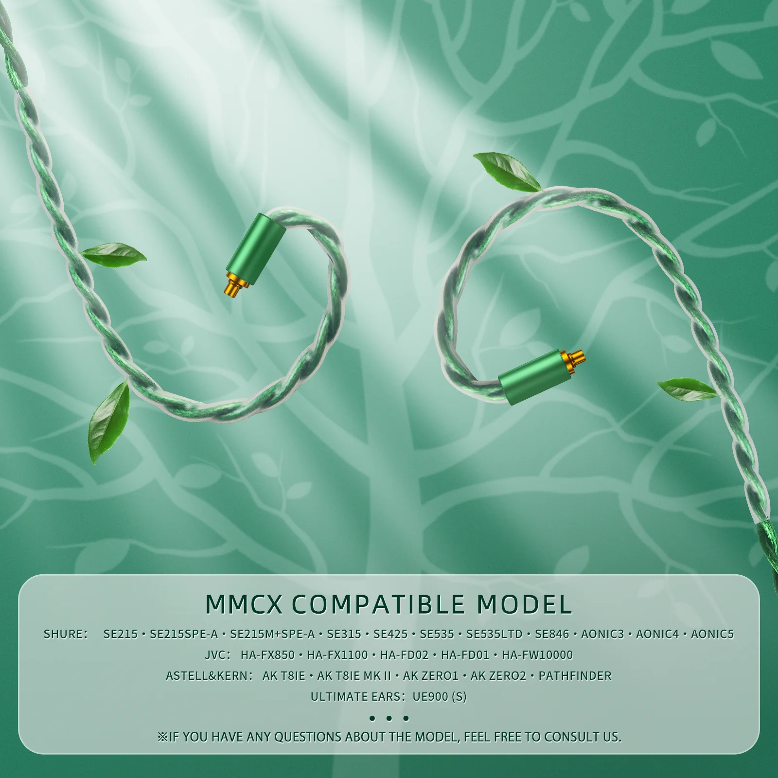 Cinaa MMCX Сменный кабель для наушников 24-жильный монокристаллический серебряный кабель для SHURE SE215 SE315 SE425 JVC HA-FX850 HA-FX1100