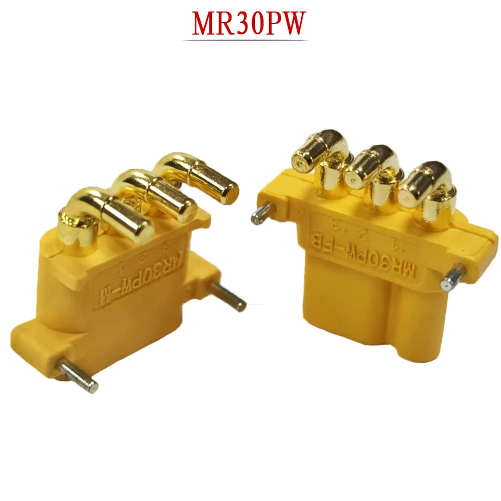 

Amass 10/20/50pairs MR30PW Connector Plug Female Male For RC Lipo Battery Remote Control Toy Parts