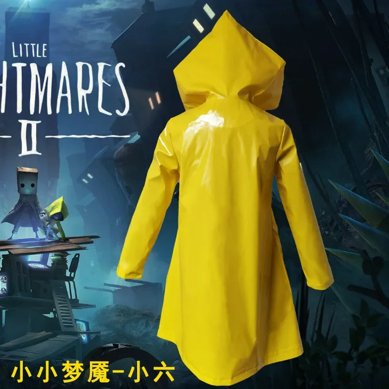 Halloween Cospaly Costume Anime Little Nightmares Six Cosplay Little Nightmare Hungry Kids Props Unisex Halloween Carnival Party