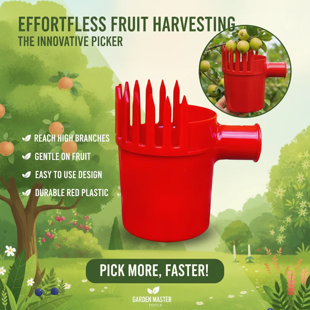 Plastic Fruit Picking Tool Jujube Picking Artifact for Small Tomatoes Blueberries Sichuan Peppercorns - Efficient Harvesting Gad